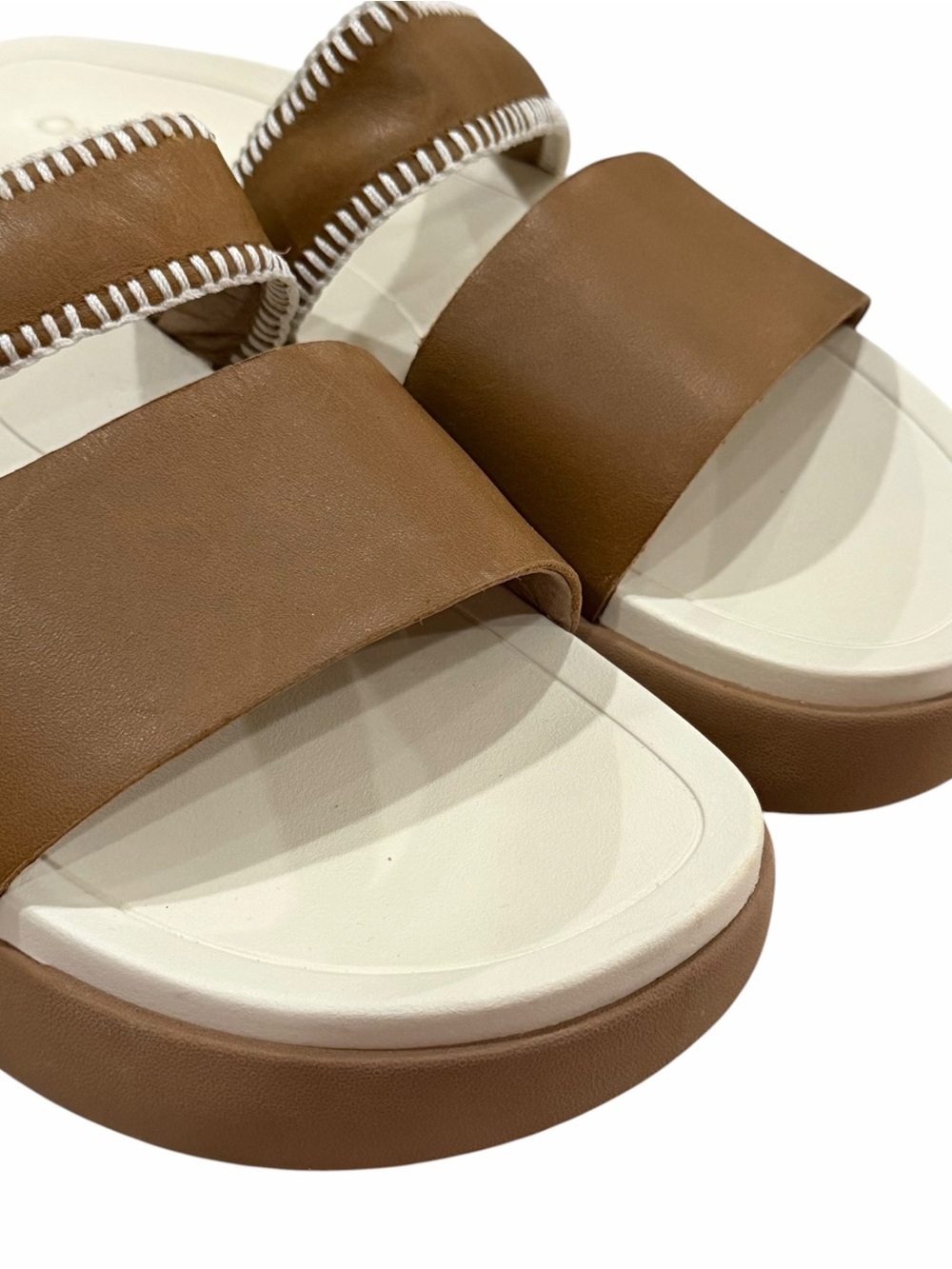 OluKai Pae Women’s 10 US Sandals Slide Leather Brown 20441-34WS S5 - Picture 2 of 7